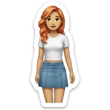 femboy wearing skirt sticker