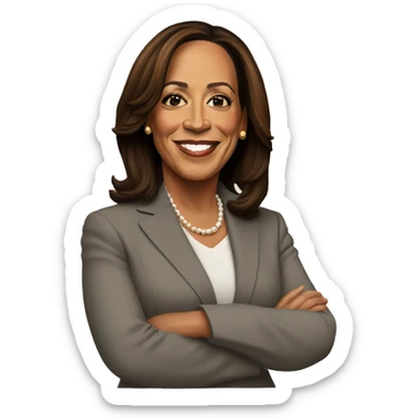 emoji of Kamala harris sticker