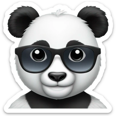 Panda wearing sunglasses  sticker