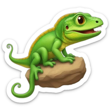 lagarto que muda de cor sticker