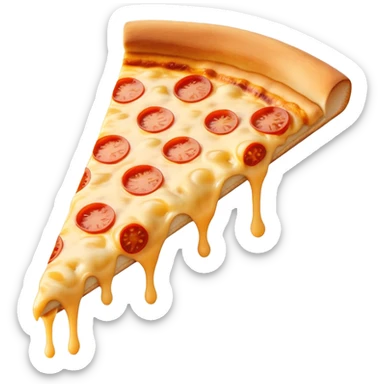New York slice of cheese pizza no pepperoni  sticker