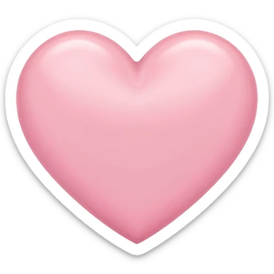 pastel pink heart sticker