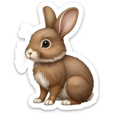 Columbia Basin Pygmy Rabbit (Sylvilagus idahoensis) (full body) sticker