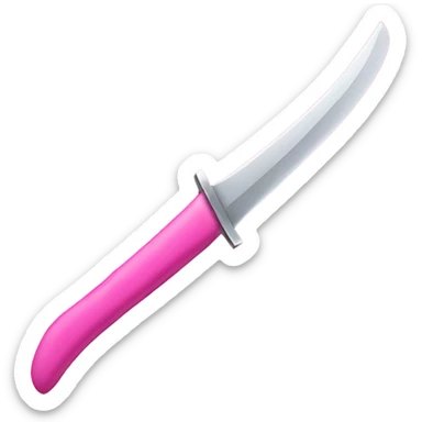 Pink knife  sticker