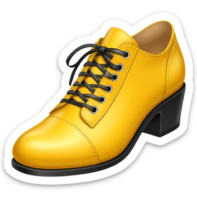 yellow shoe sticker
