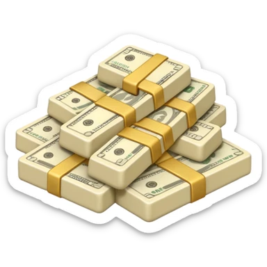 plain ivory money sticker