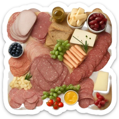 A full charcuterie board sticker