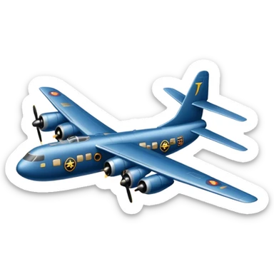 bomber plane sticker