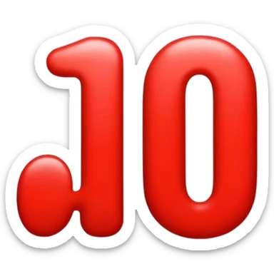 the number 100 in red underlined twice sticker