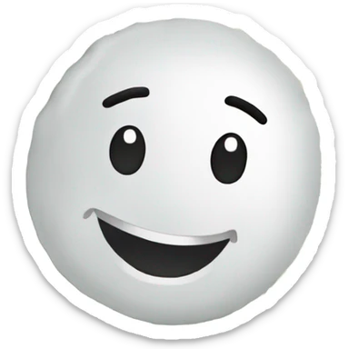 Happy face with sugared powder and roll of money sticker