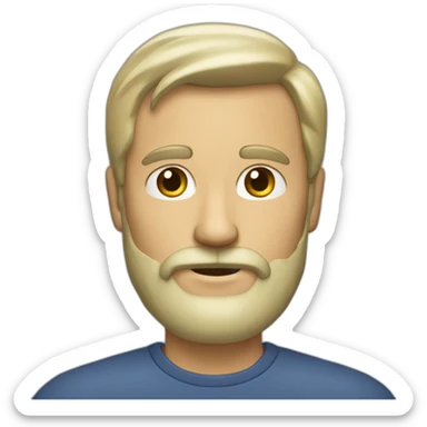Middle-aged-man-blonde-dark-beard sticker
