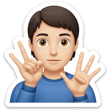 alucin hand gestures  sticker