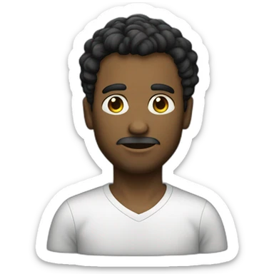 advogado homem de óculos e cabelo preto curto sticker