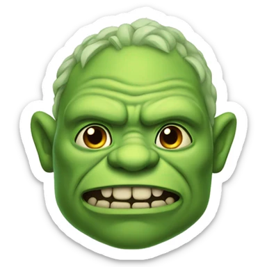 Green ogre sticker