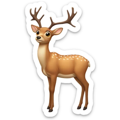 Deer sticker
