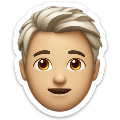 Visage amoureux qui pleure sticker