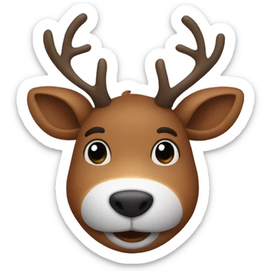 Red Nosed Reindeer sticker
