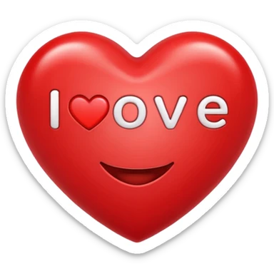 Smiling heart with “I love my QSI Family sticker