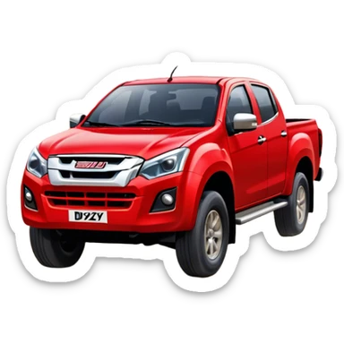 Isuzu D-MAX - Isuzu (Model Year: 2024) (Iconic colour: Red) sticker