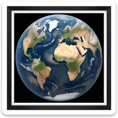 Pollution on earth and earth surface should seen more polluted  the view should be from outer space  sticker