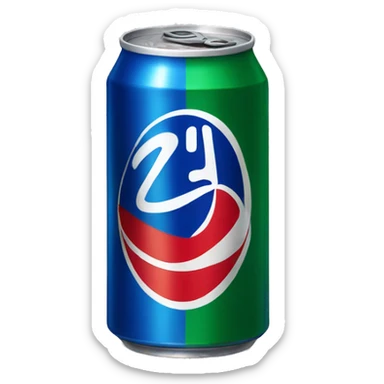 Pepsi can sticker