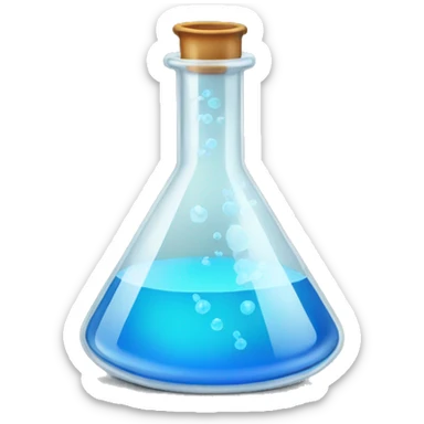 laboratory flask sticker