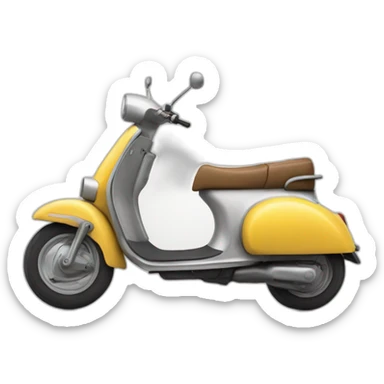 Grand grec tres mince sur un scooter sticker