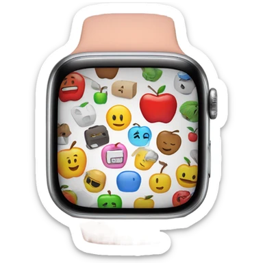 apple watch on the hand sticker