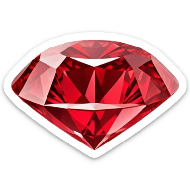 Red diamond carved on its front "RED" sticker