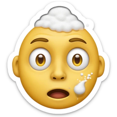 Emoji qui snif de la drogue sticker