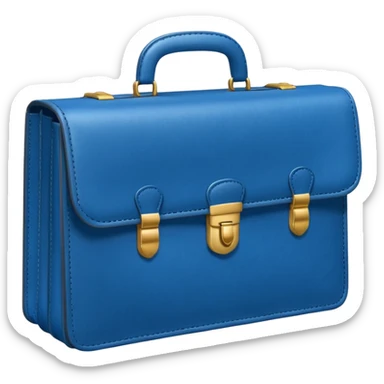 BLUE briefcase AND MONEY sticker