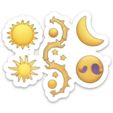 Rising sign Scorpio, sun Gemini, moon Libra sticker