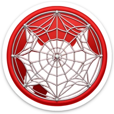 Telaraña roja sticker