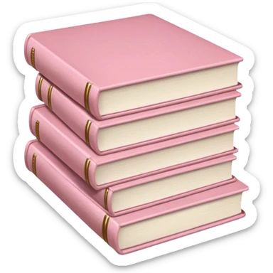 libros rosas clarito sticker