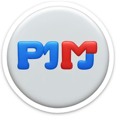 disc that says “Jim for PMG in red and blue letters  sticker