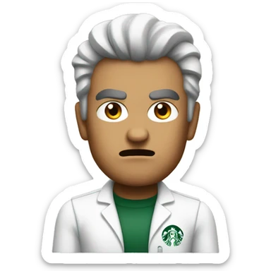 Angry starbucks barista  sticker