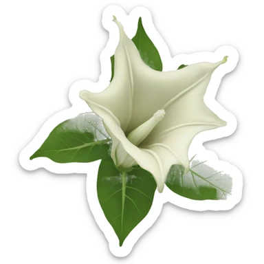 Datura flower sticker
