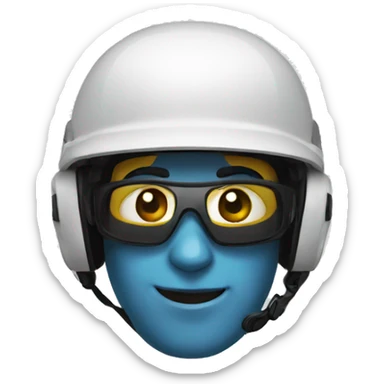 Avatar de iPhone con casco sticker