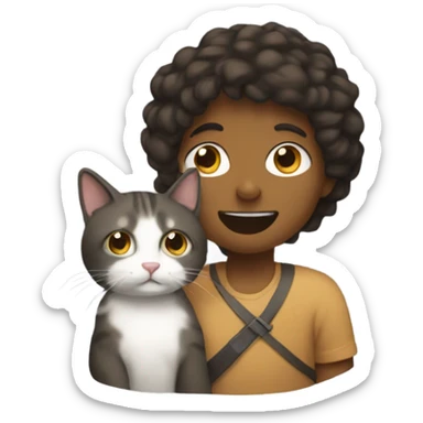 SOS with a cat sticker