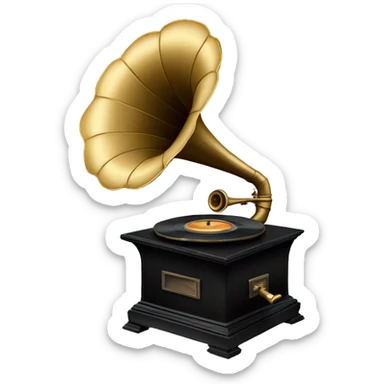 gramophone sticker