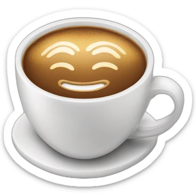a cup of coffee sticker