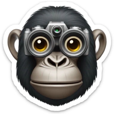 ape with a camera sticker