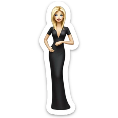 Thirsty ivanka trump tall figurine sticker