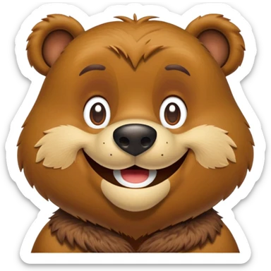 Yogi bear sticker