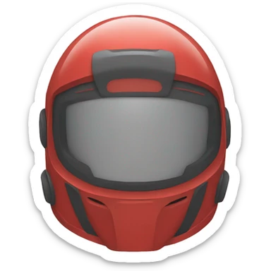 one cartoon red spacial helmet sticker