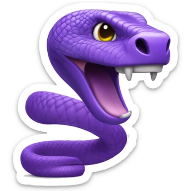 Purple cobra  sticker