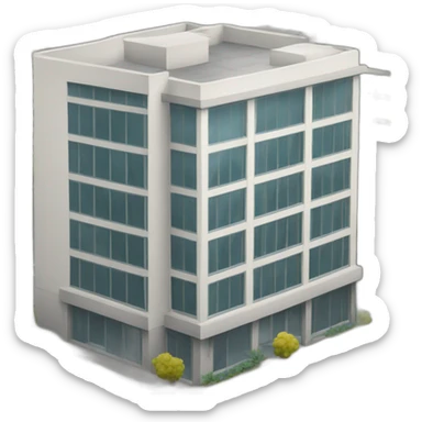edificio oficina sticker