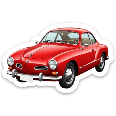 vw karmann ghia sticker