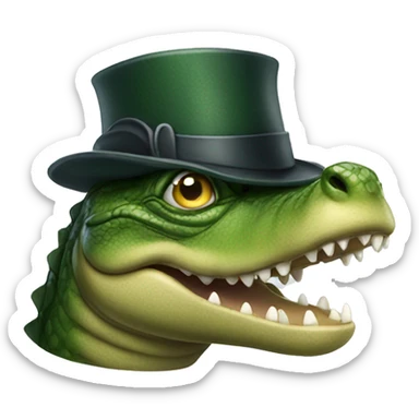 A sherlock holmes alligator sticker