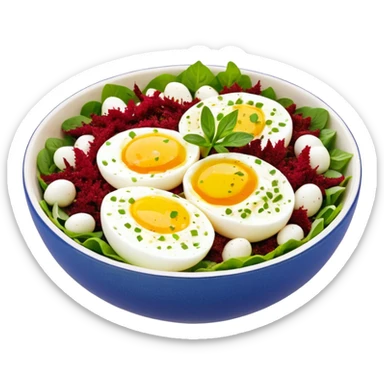 Egg, Labneh and Sumac Salad Bowl
 sticker